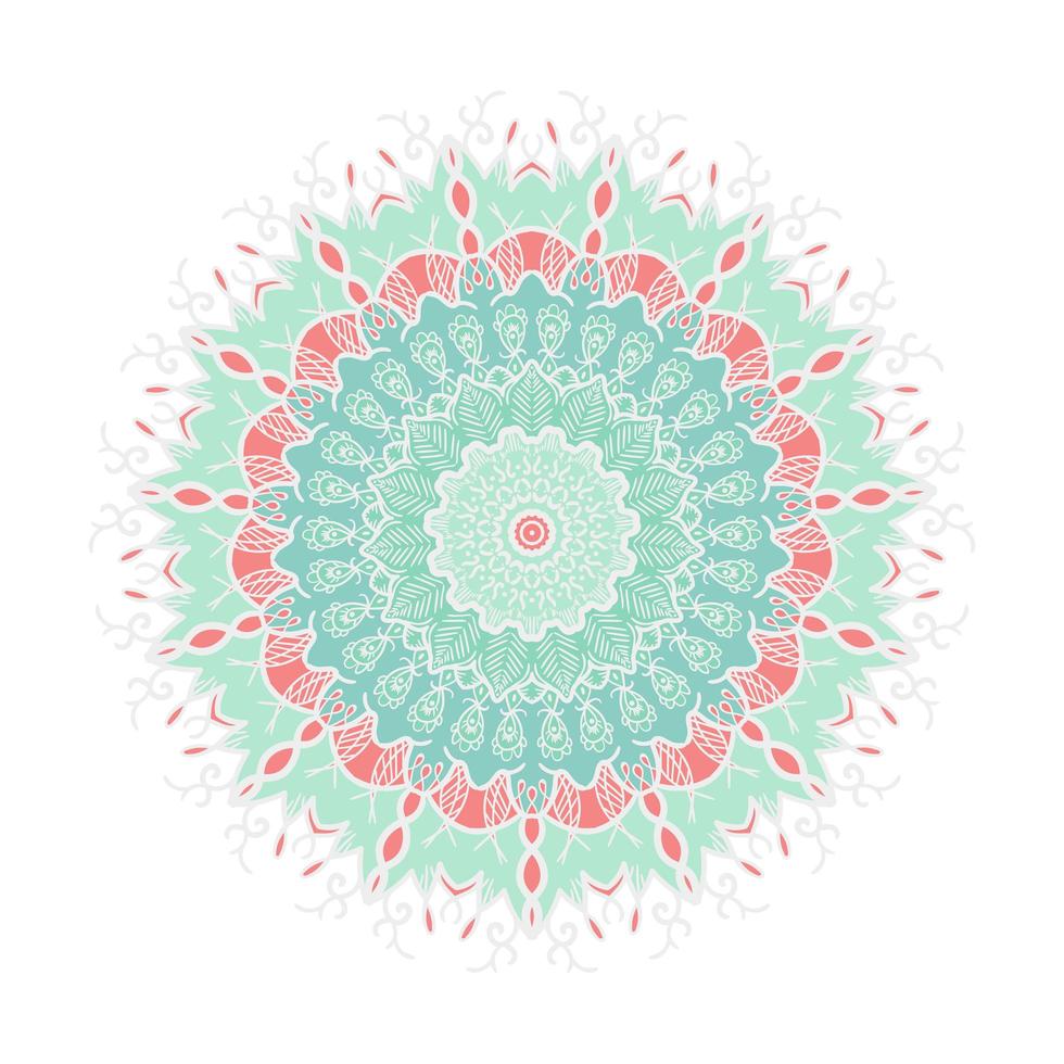 Mandala Line Template vector