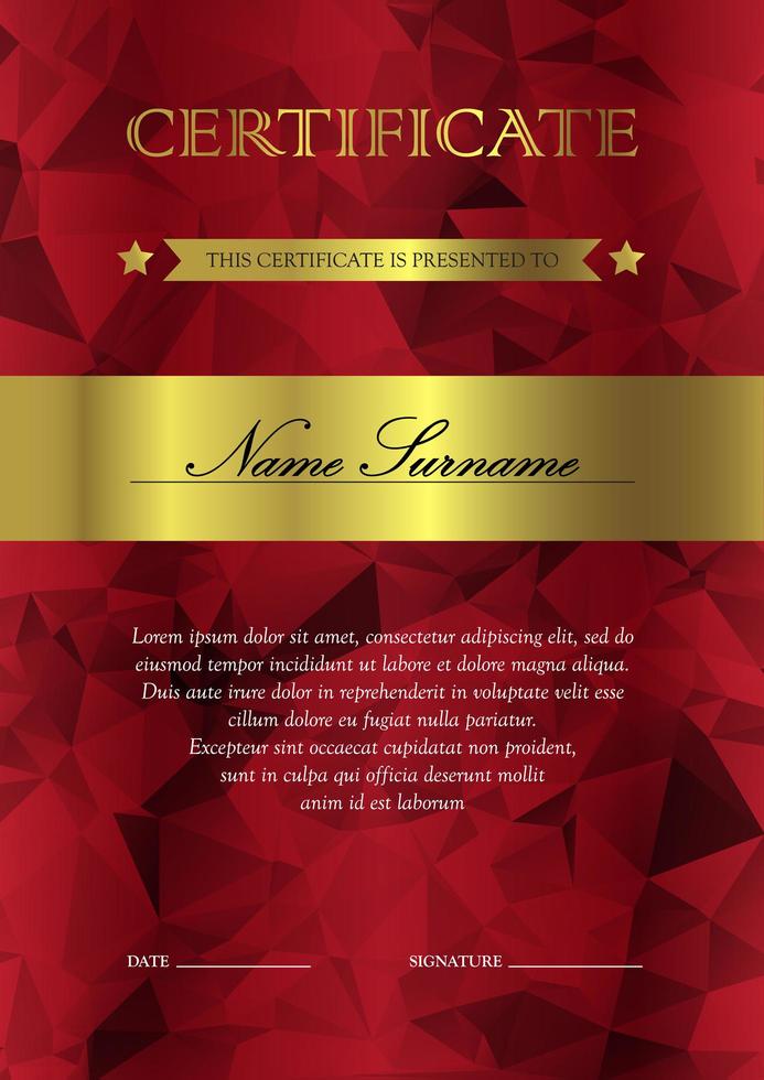 Certificate and diploma template vector