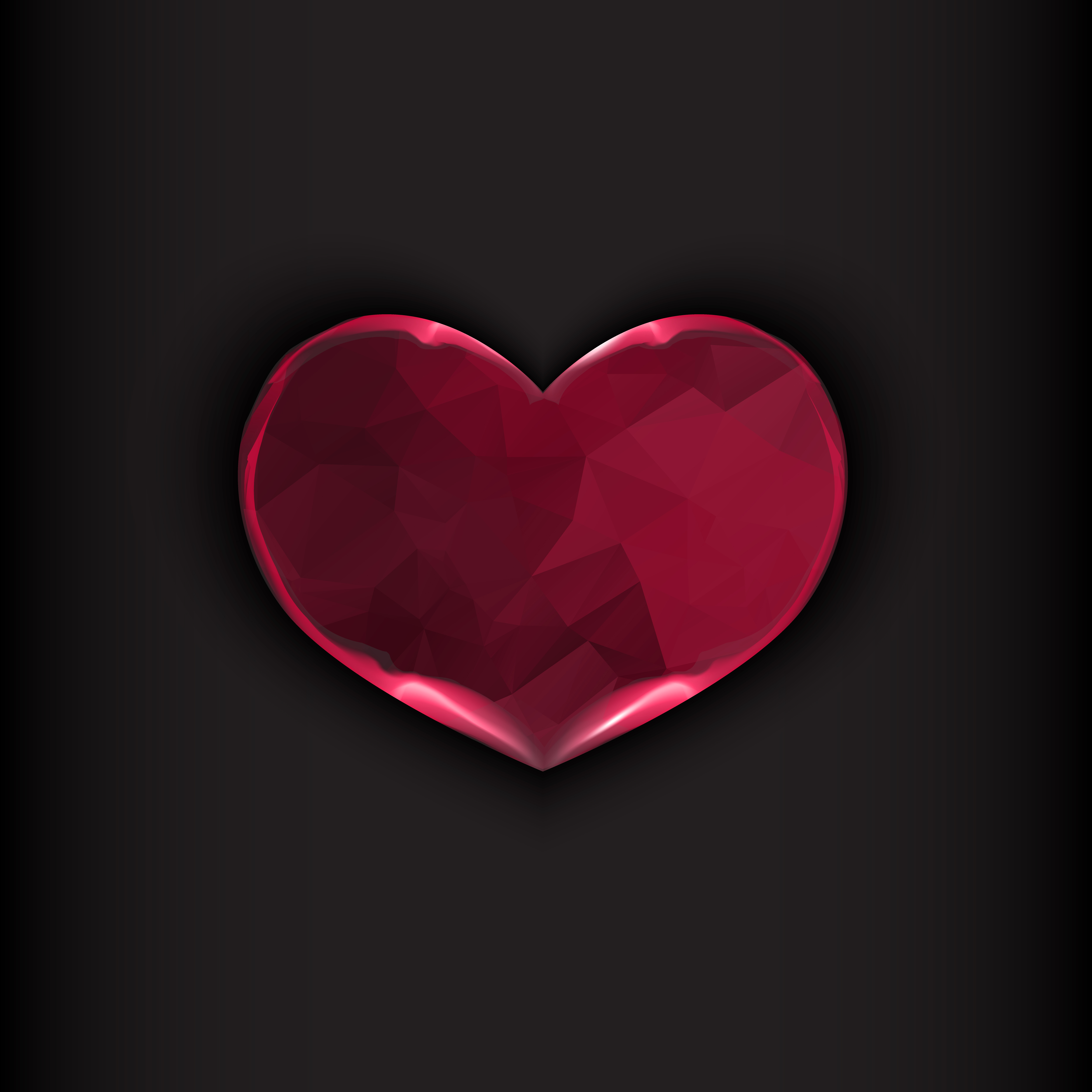 Heart on black background 2906229 Vector Art at Vecteezy