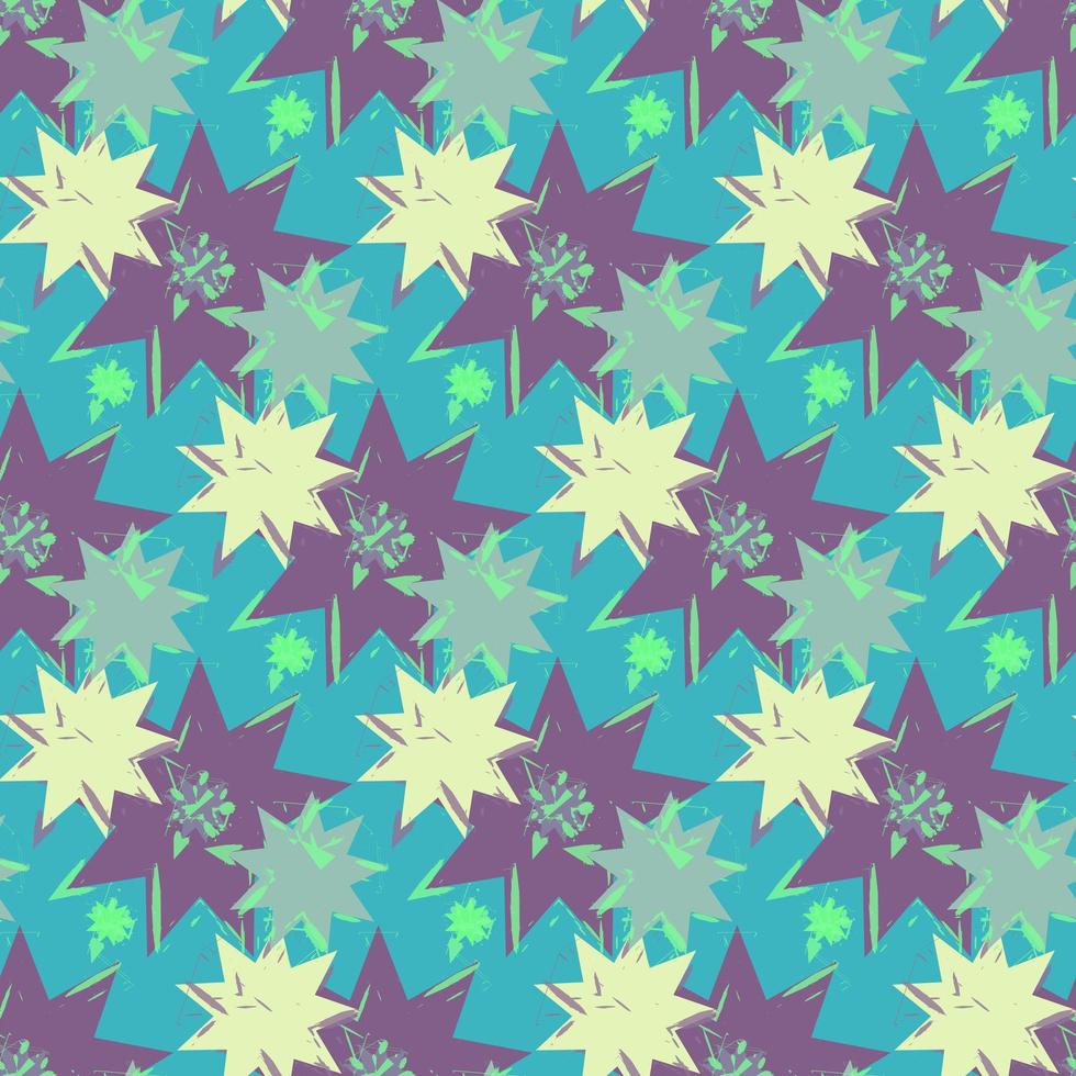 Grunge colorful geometric seamless pattern vector