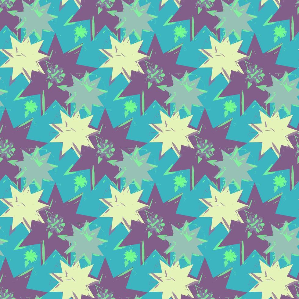 Grunge colorful geometric seamless pattern vector