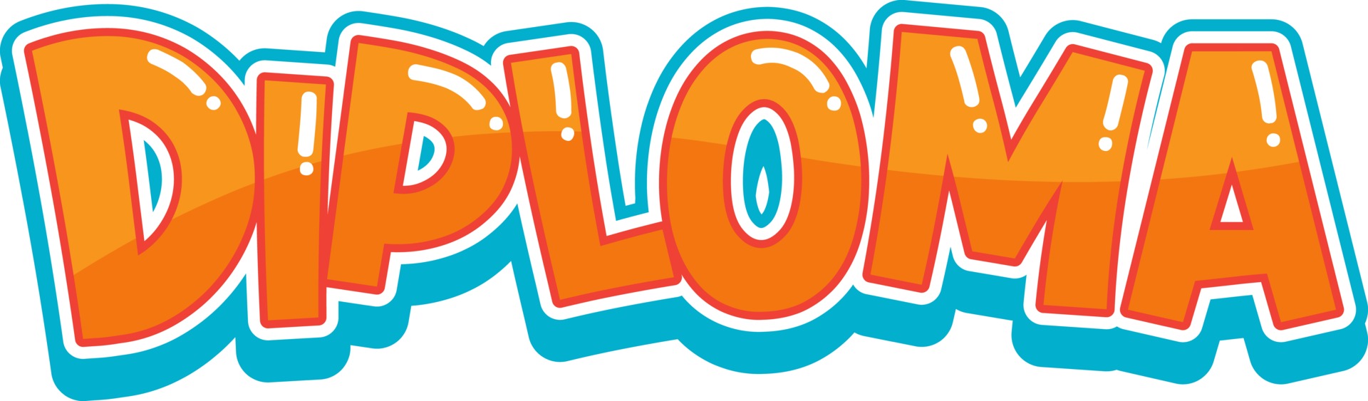 Font sticker design with Diploma word 2906547 Vector Art at Vecteezy