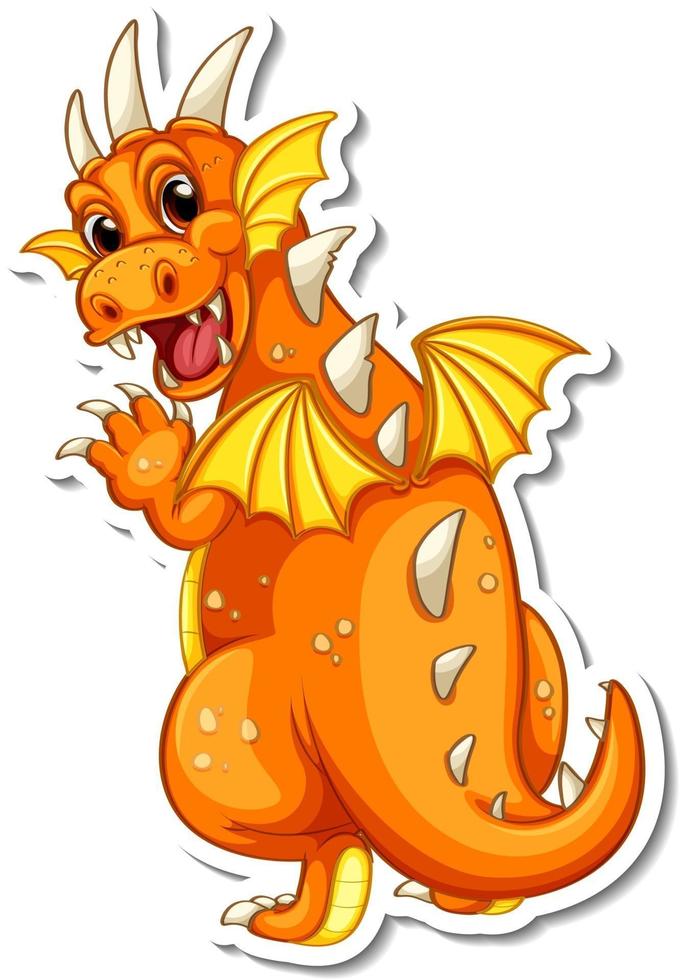 Cute Dragon cartoon character sticker 2906551 Vector Art at Vecteezy Cute Dragon cartoon character sticker 2906551 Vector Art at Vecteezy