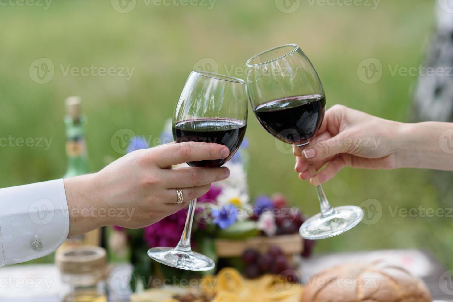 las copas de vino foto