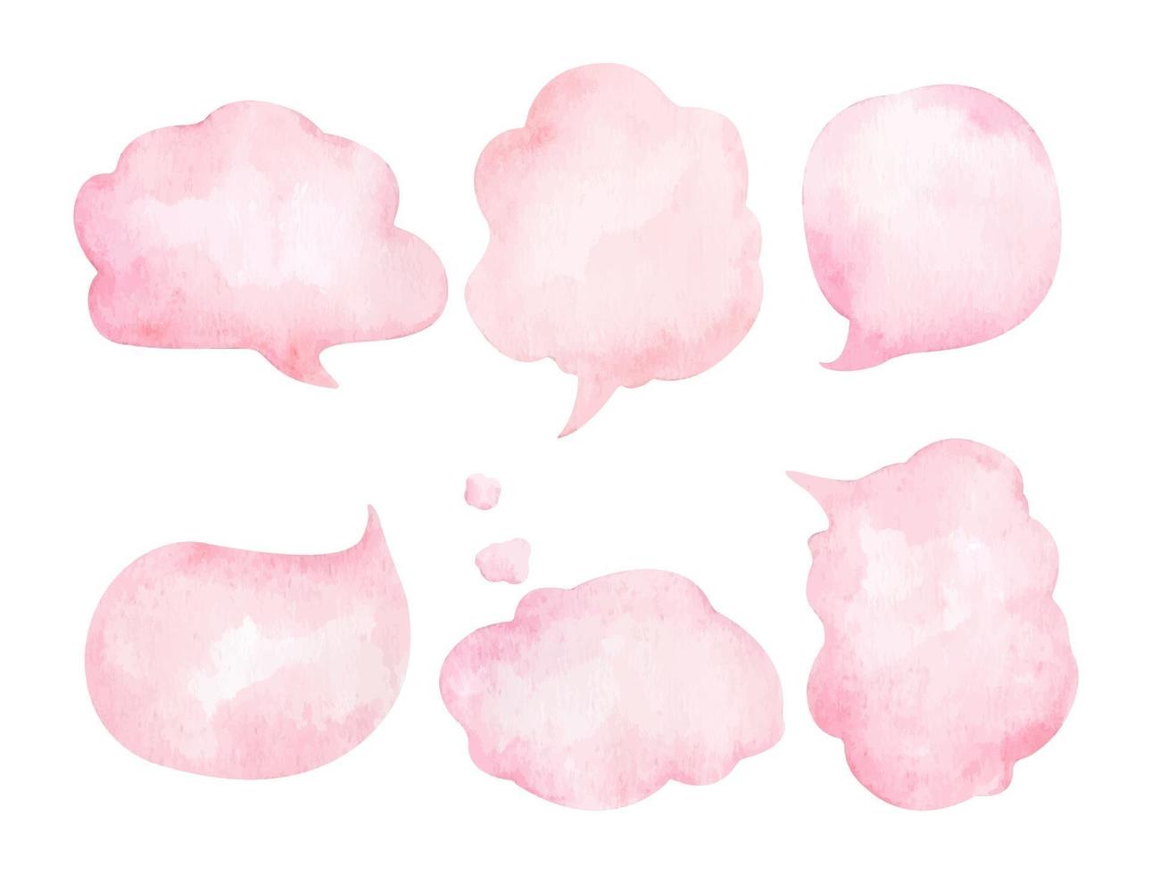 Set of speech bubbles on white background. vector