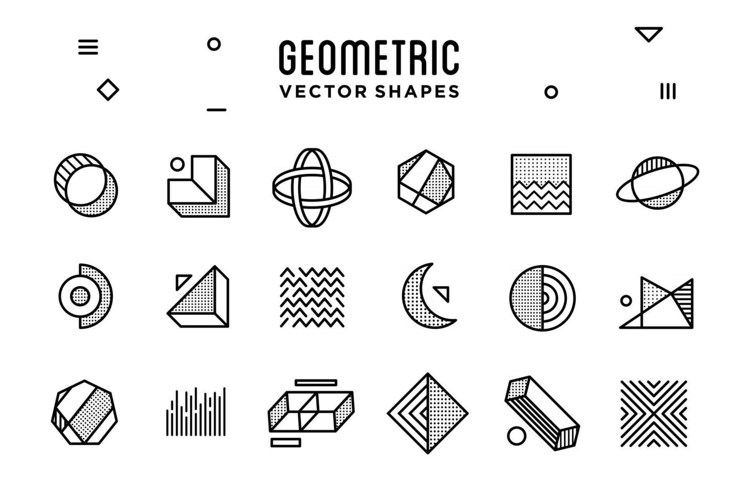 Set Of Neon Purple And Pink Abstract Geometric Shape Icon Collection Withdesign Elements Template For Your Project Advertisement Commercial Banner Poster And Animation Vector Art At Vecteezy