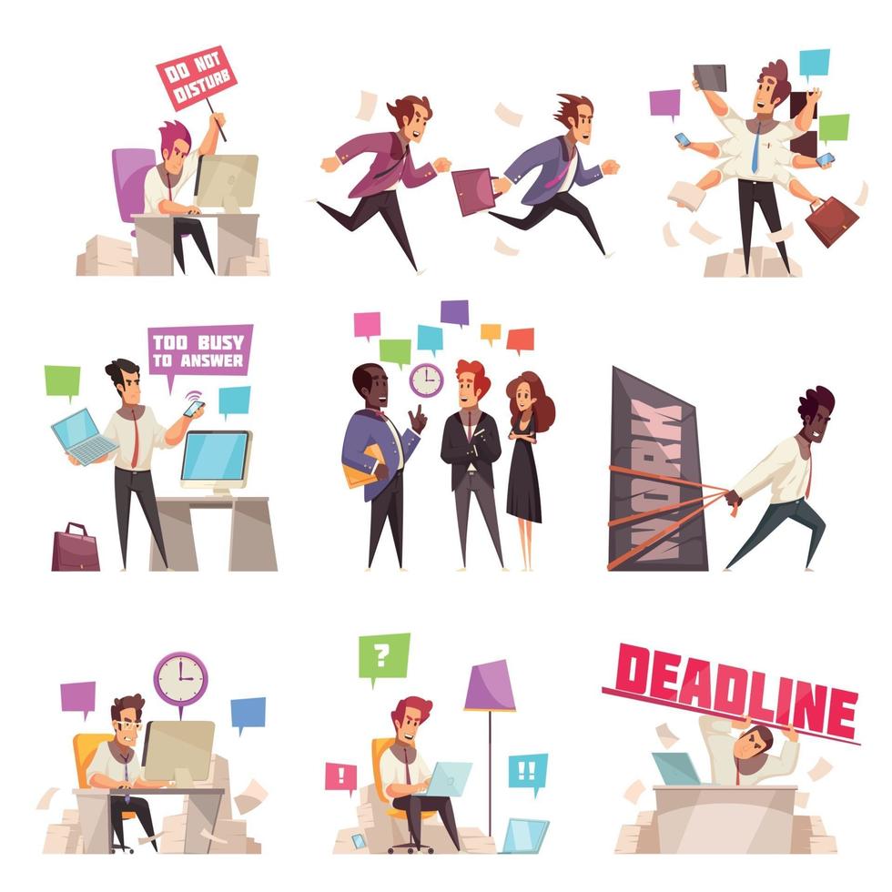 Business People Set Vector Illustration