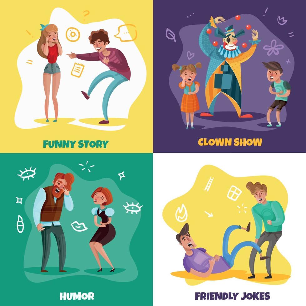 Laughing People Design Concept Vector Illustration