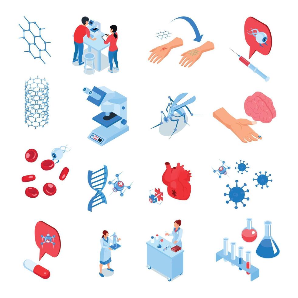 Research Laboratories Icon Set Vector Illustration