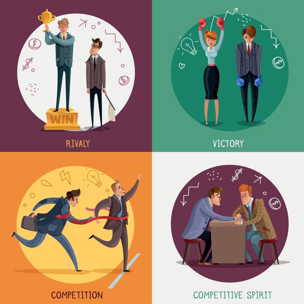 Business Competitions Design Concept Vector Illustration