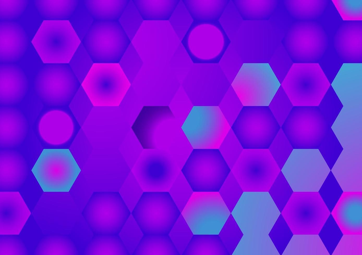 Colorful geometric pattern. Gradient hexagon background vector