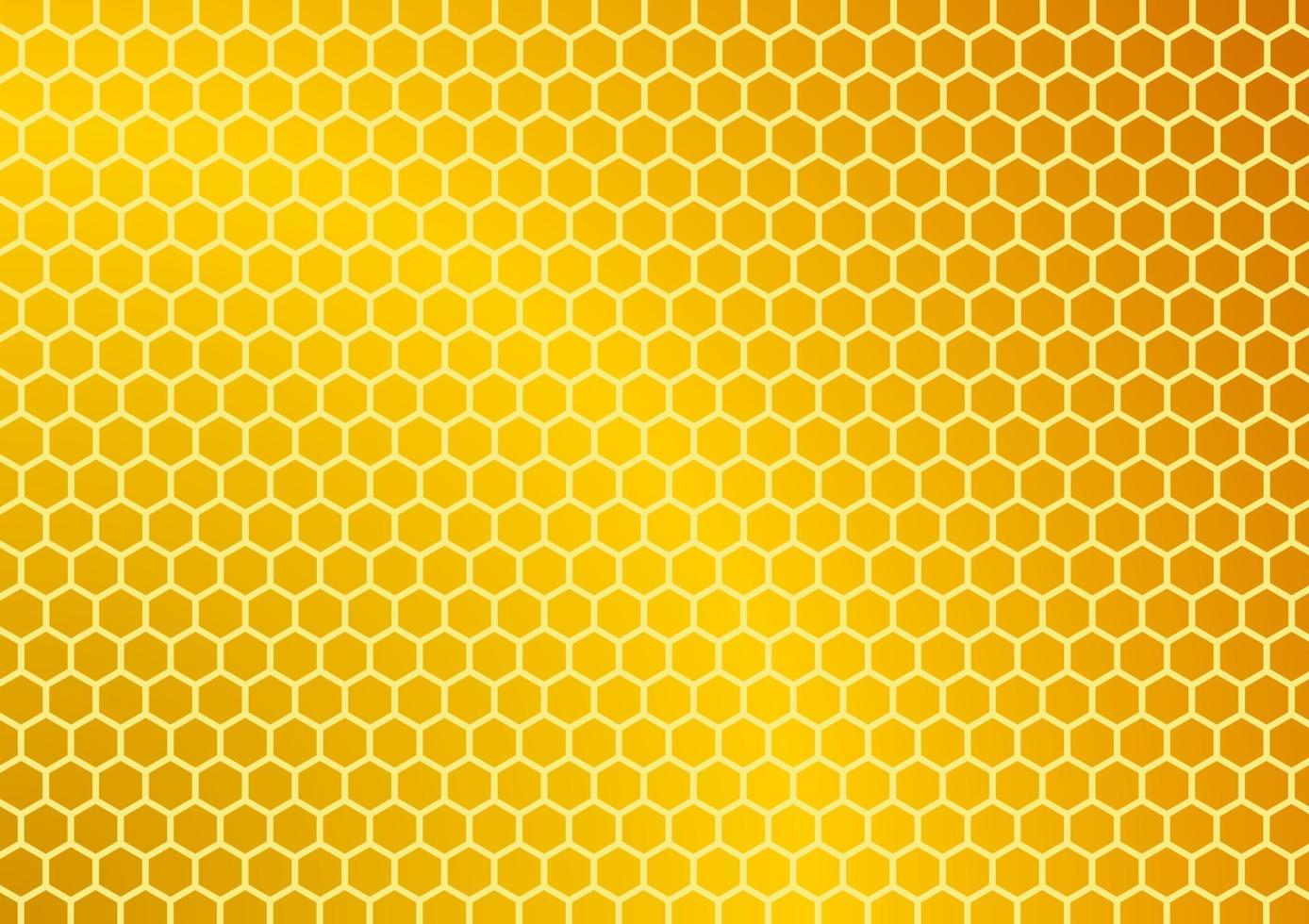 Beehive on golden screen. Abstract pattern background. Hexagon design vector