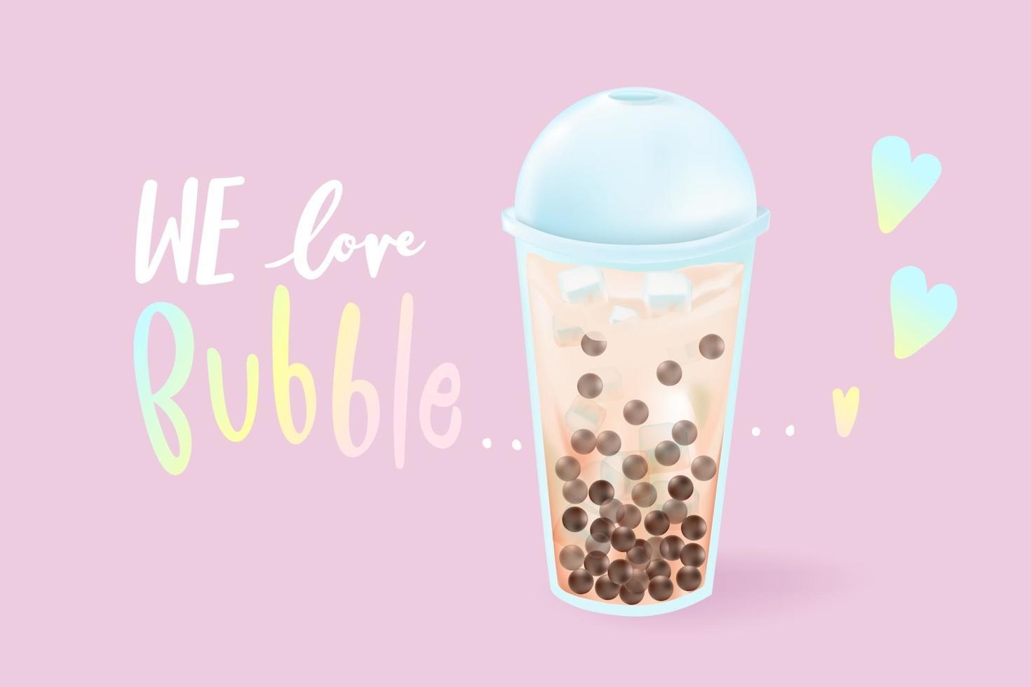 Bubble milk tea Special Promotions design, Boba milk tea, Pearl milk tea , Yummy drinks, coffees and soft drinks with logo and doodle style advertisement banner. Vector illustration.