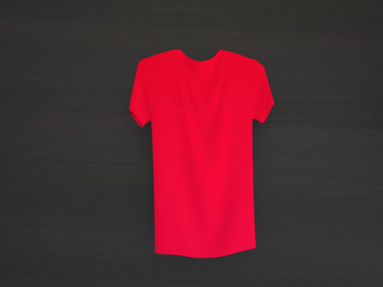 maqueta de camiseta roja foto