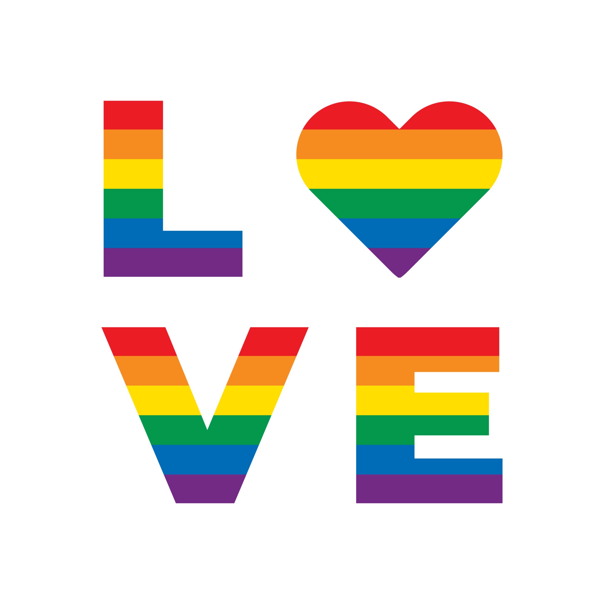 LGBT rainbow equality symbols. Love slogan. Love sign with rainbow lgbt ...