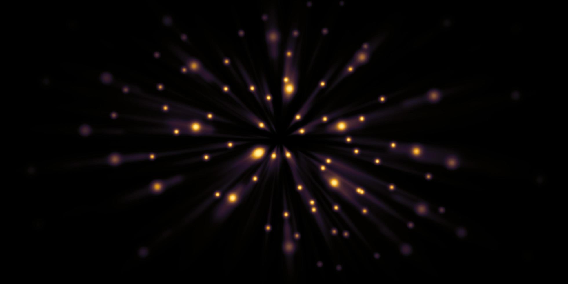 Fast moving light trails zoom Explosion of light 3d illustration photo