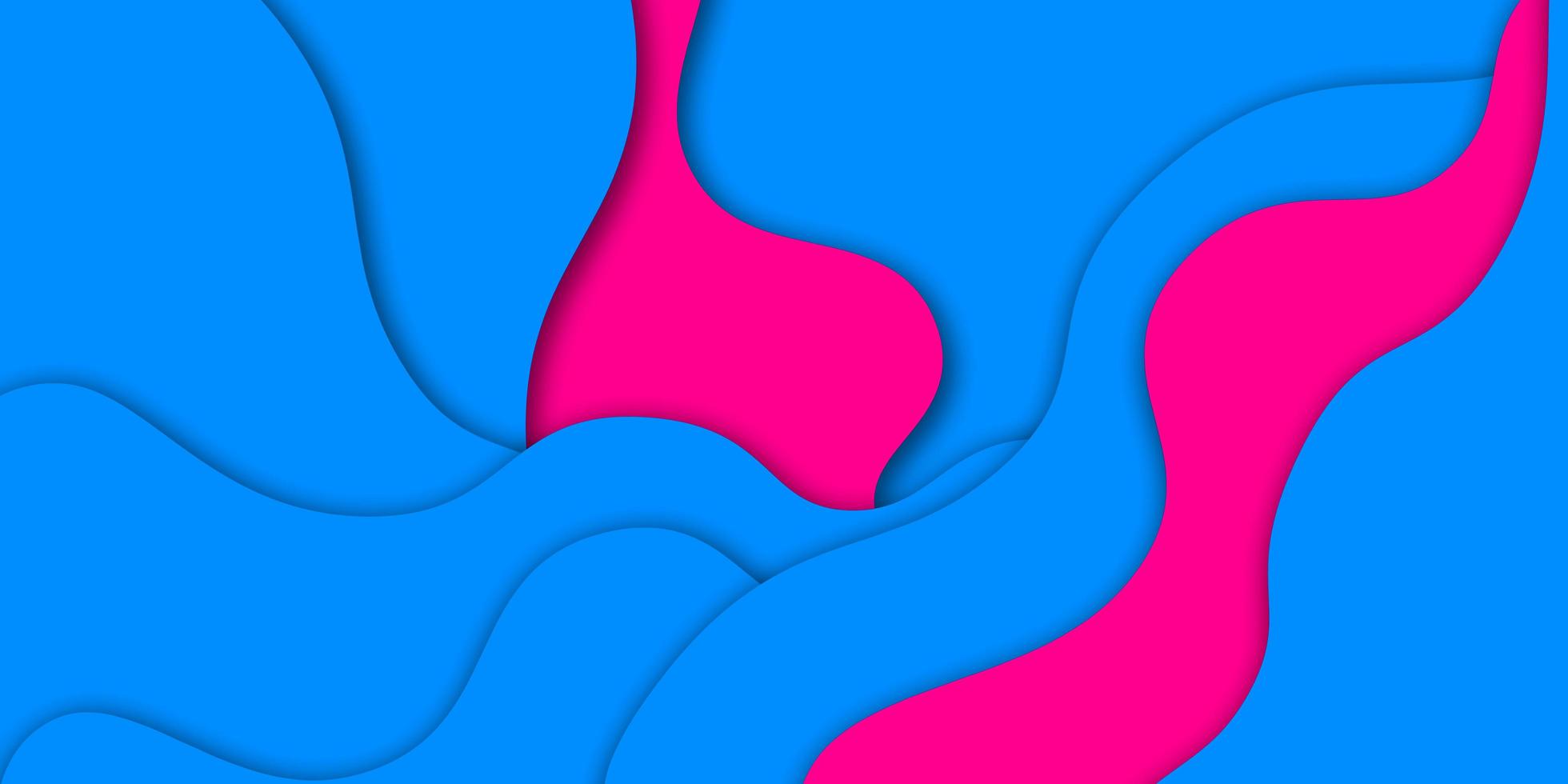 wave abstract art paper paper carving background paper layer 3d illustration photo