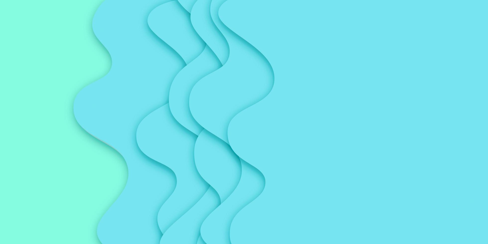wave abstract art paper paper carving background paper layer 3d illustration photo