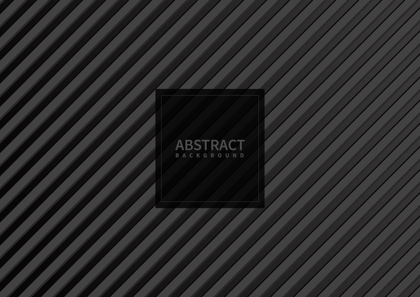 Abstract gray stripe pattern diagonal on black background and texture. vector