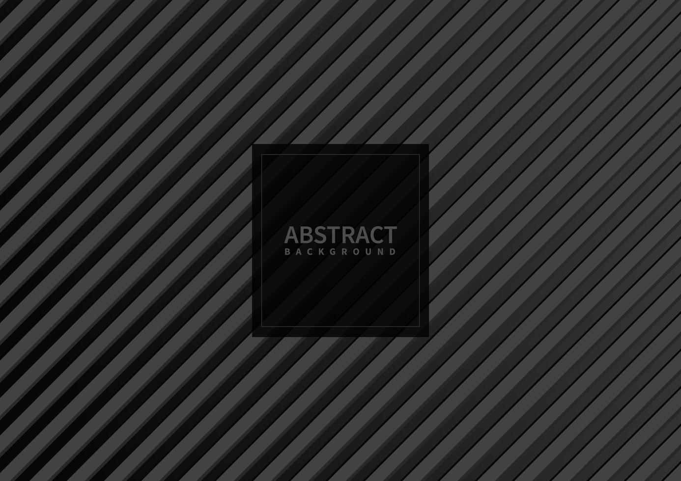 Abstract gray stripe pattern diagonal on black background and texture. vector