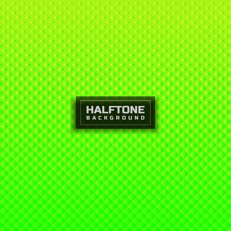 Abstract halftone green gradient square pattern background. vector