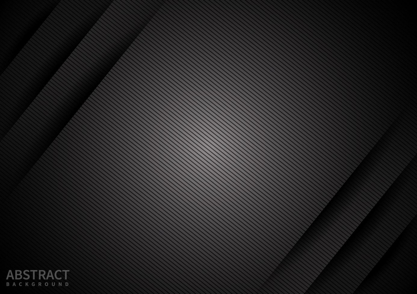 Abstract black paper background diagonal overlapping layer with shadow. Modern style. You can use for template brochure design. poster, banner web, flyer, etc. vector