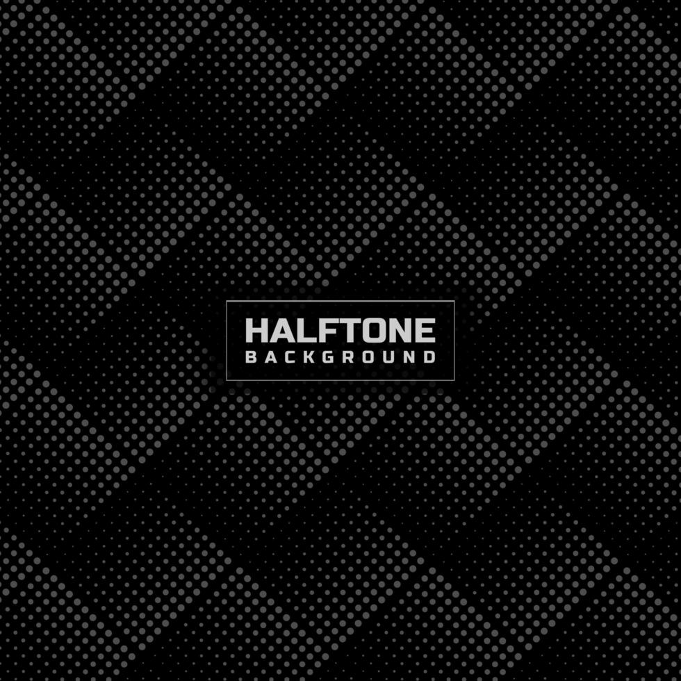 Abstract gray halftone lattice pattern on black background. vector