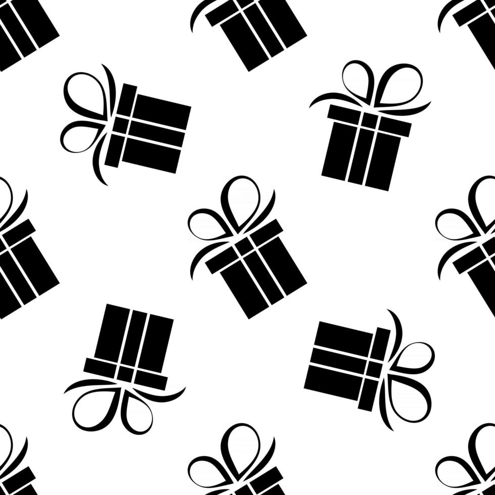 gift box seamless pattern vector