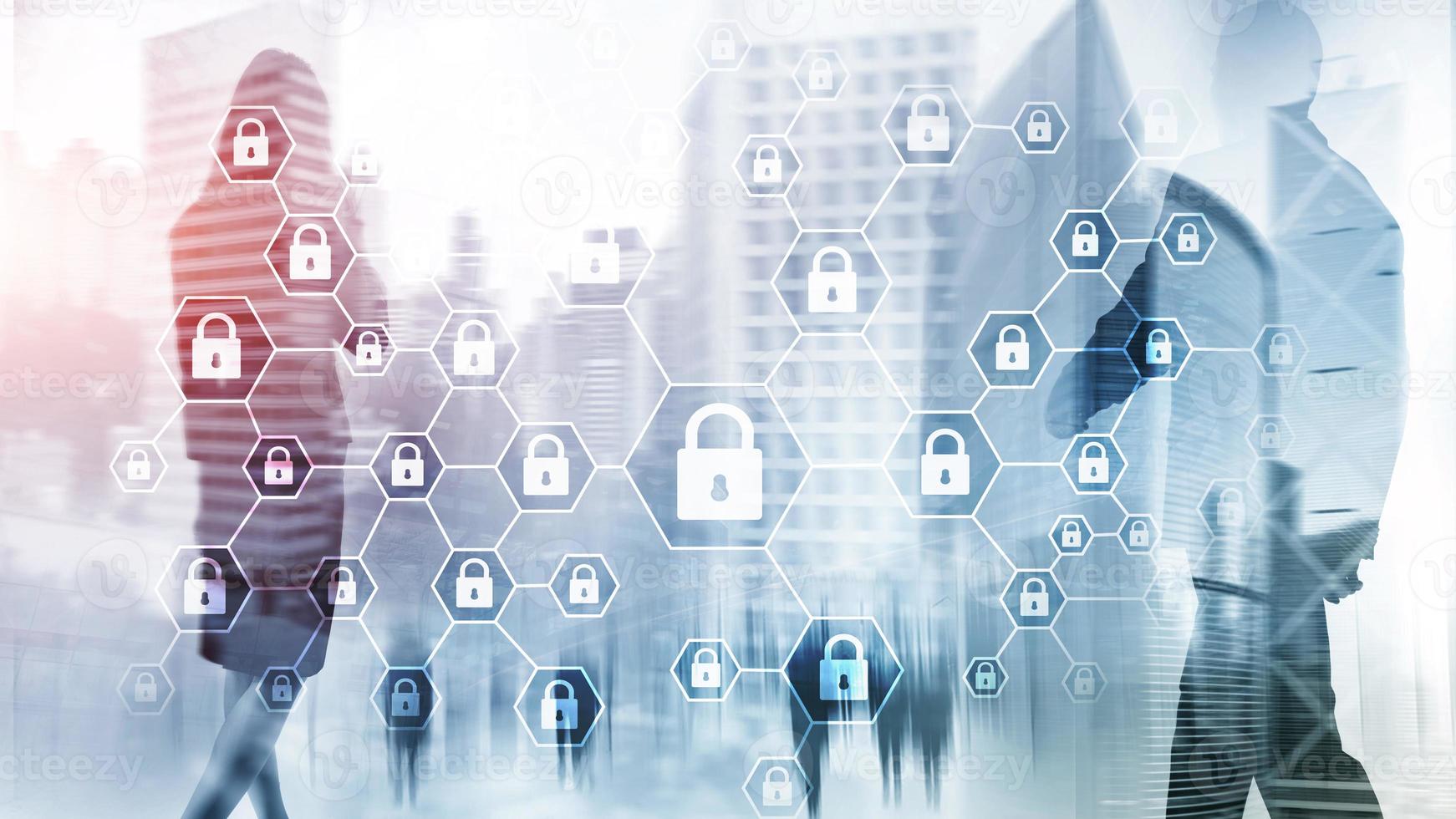 Cybersecurity, Information privacy, data protection, virus and spyware defense. photo