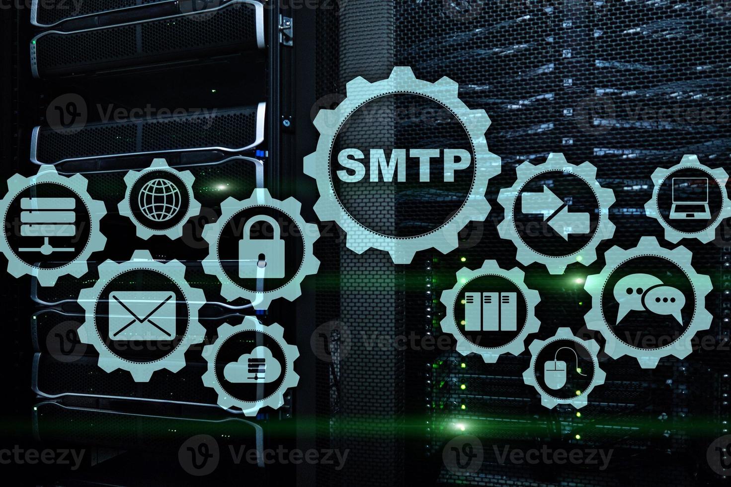 Smtp - server mail transfer protocol. TCP IP protocol sending and receiving e-mail. Simple Mail Transfer Protocol photo