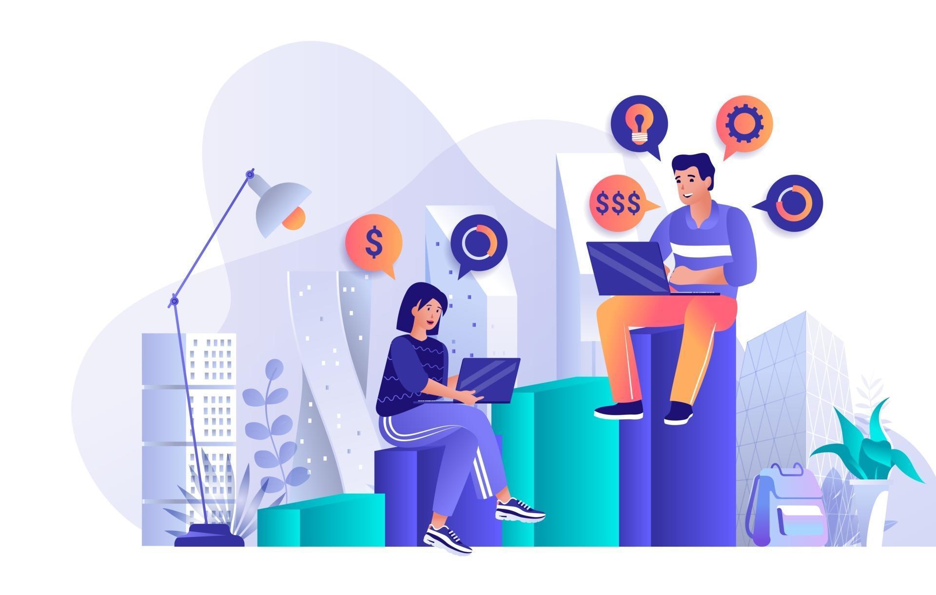 Career opportunities concept in flat design 2910679 Vector Art at Vecteezy