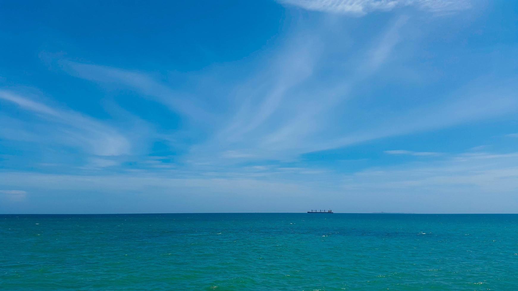 Blue sky and sea photo