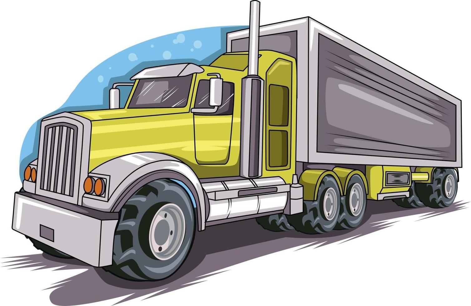 big truck car vector