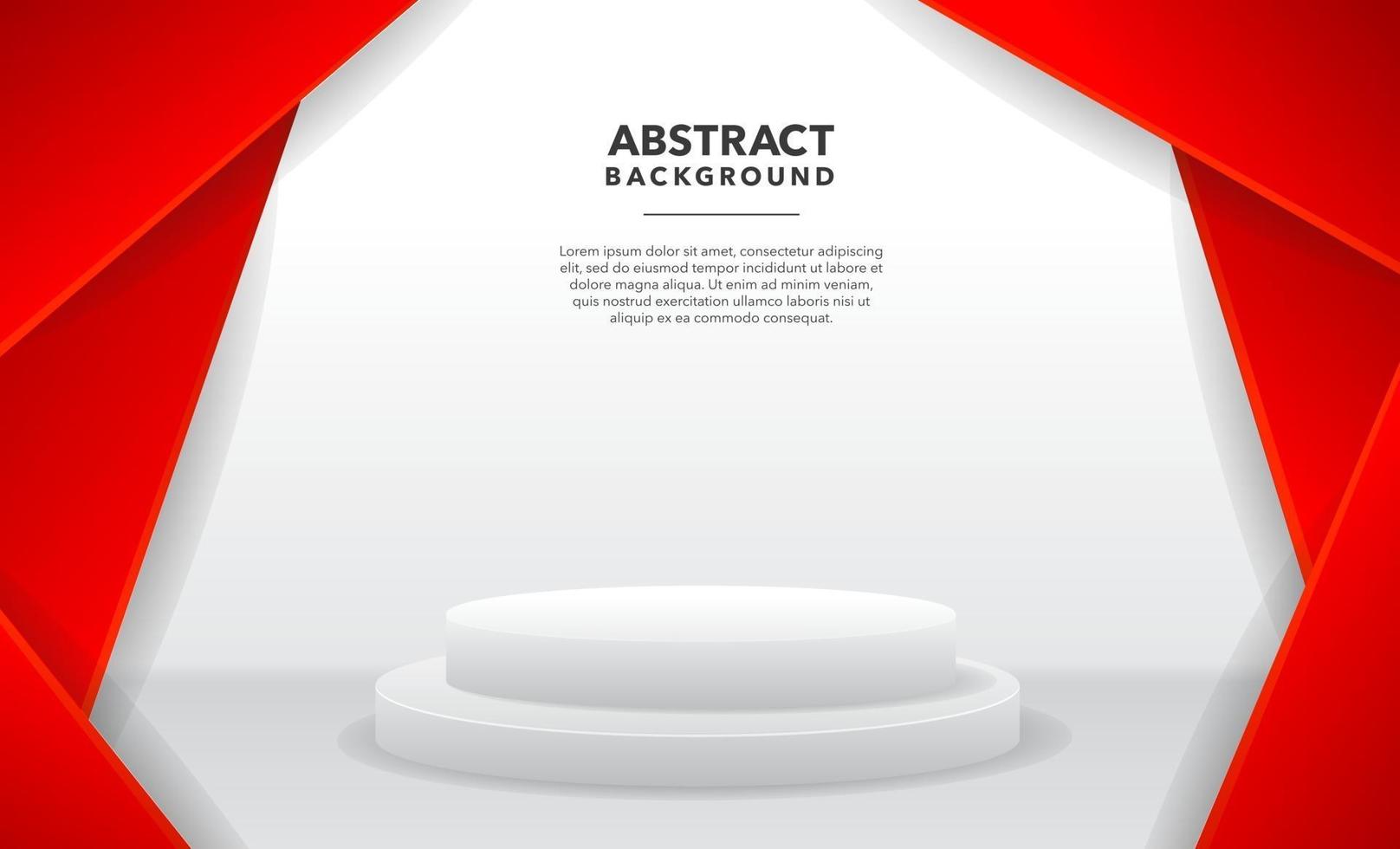 red white modern abstract background design vector