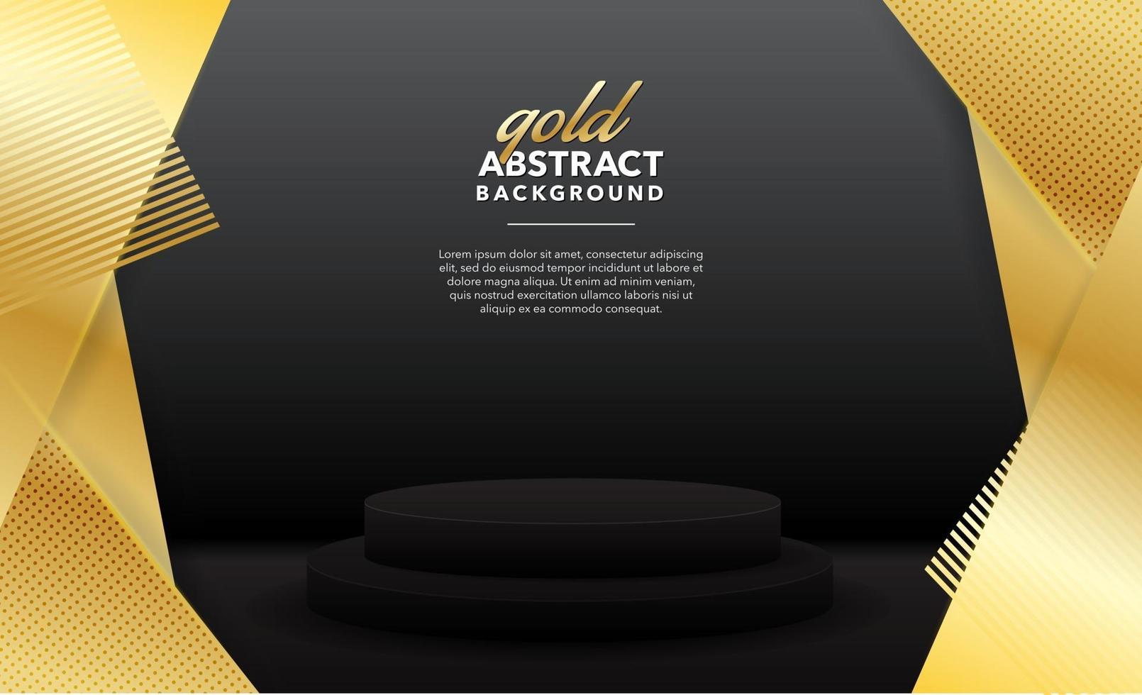 gold modern abstract background design vector