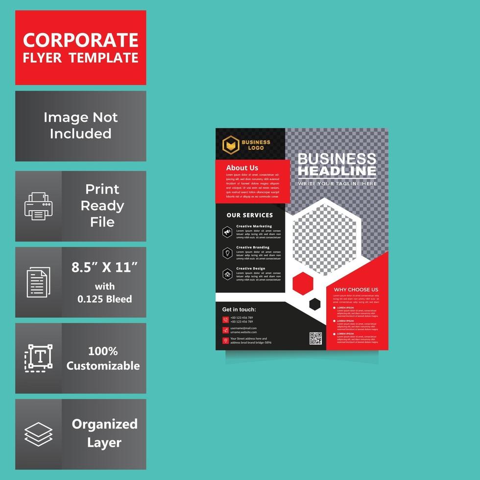 Corporate Flyer Template vector