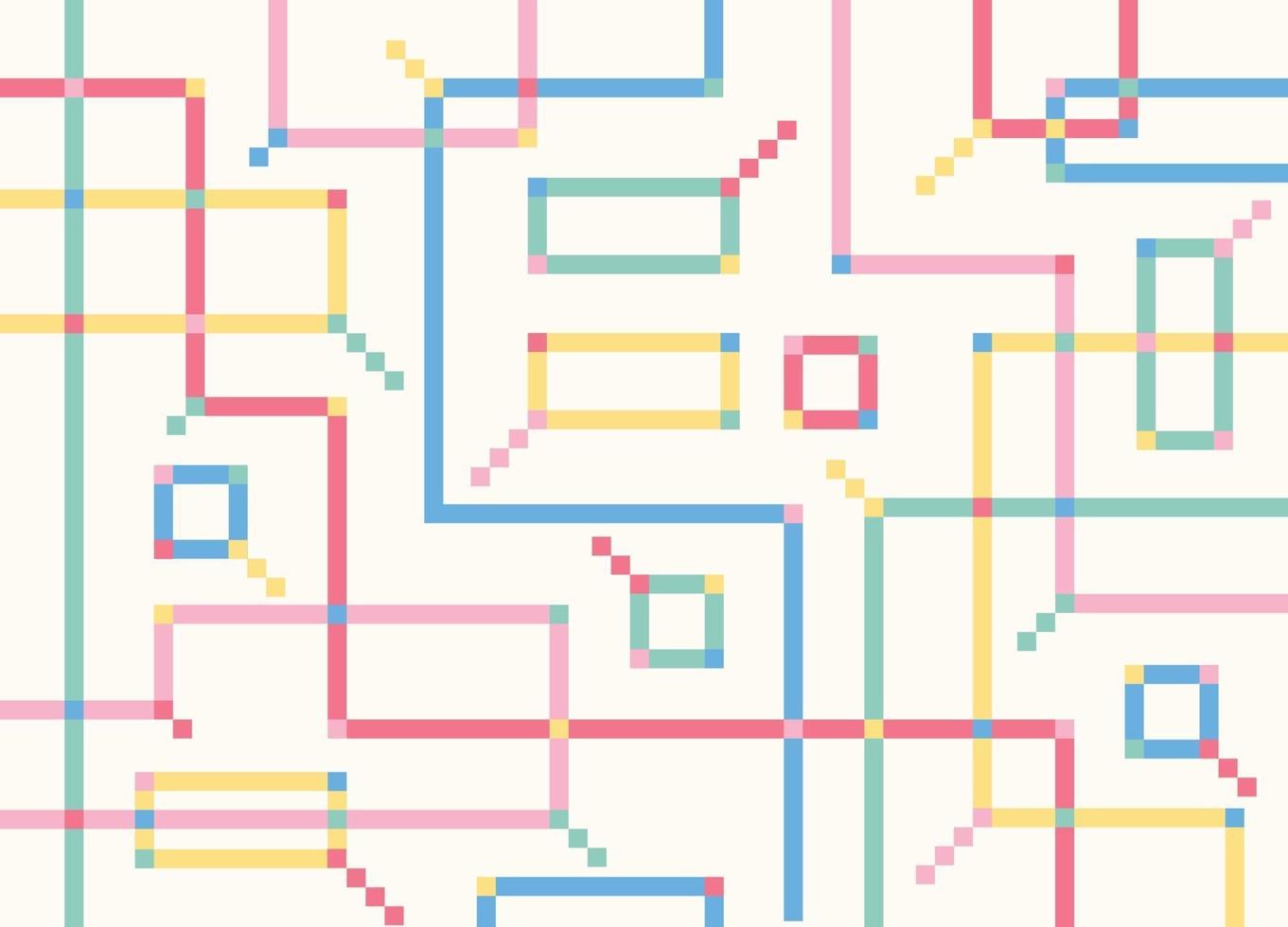 Colored lines intertwined with each other. Simple pattern design template. vector