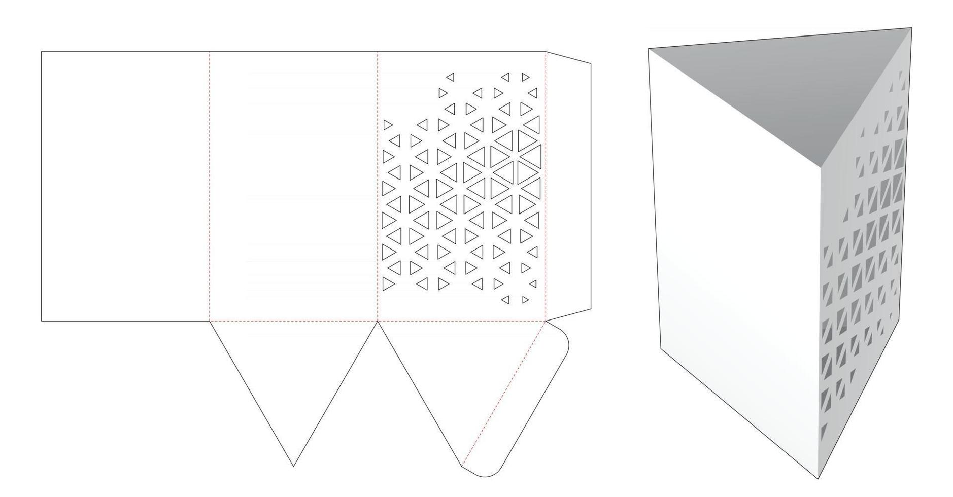 packaging box die cut template vector