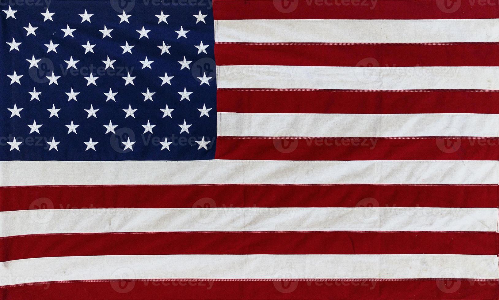 USA flag made of textile photo
