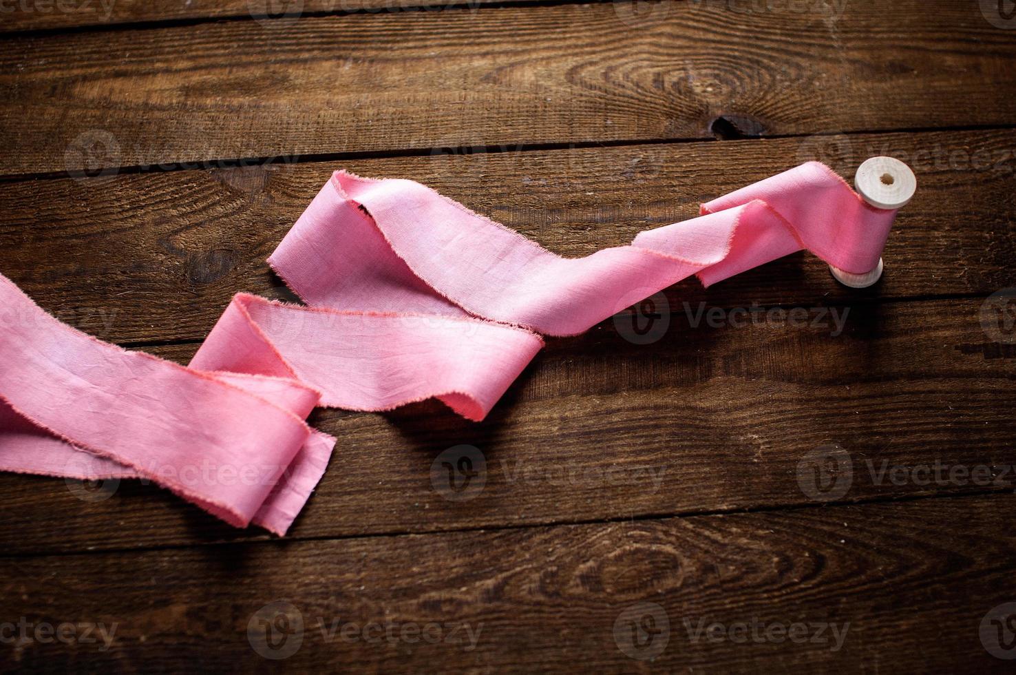 Ribbon cotton for bridal bouquet photo