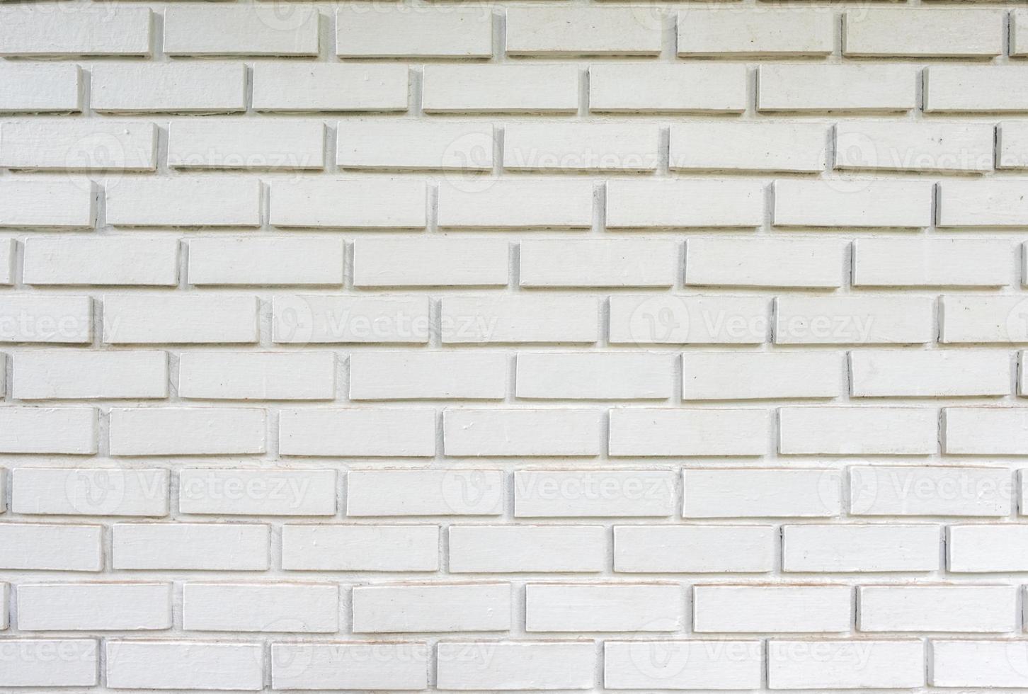 Weathered texture white brick wall photo