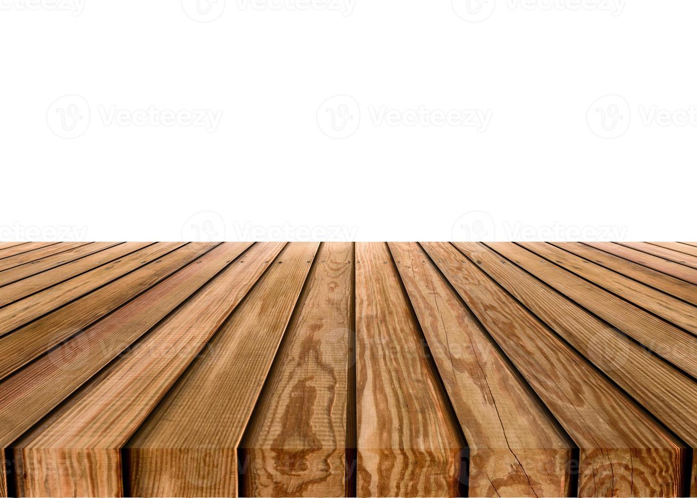 tablero de madera sobre fondo blanco foto