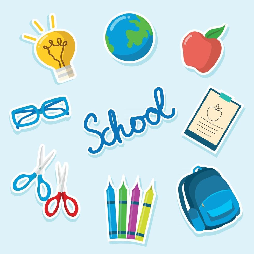 Back to School Icon Set vector