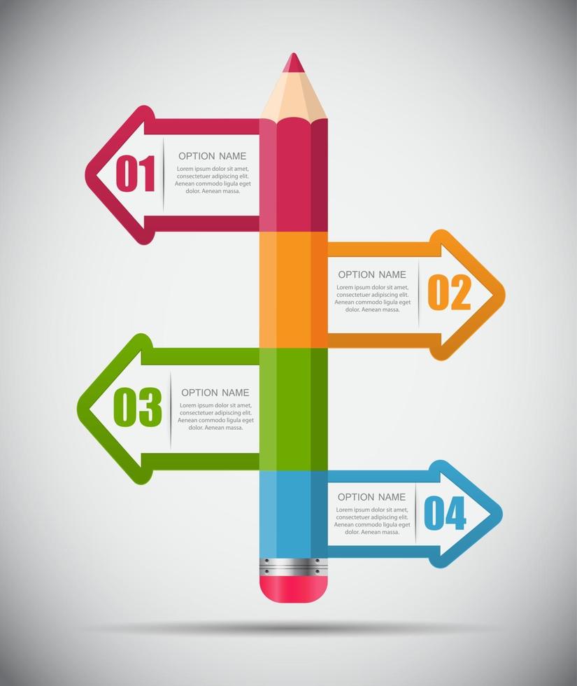 plantilla de infografía para la ilustración de vector de negocio