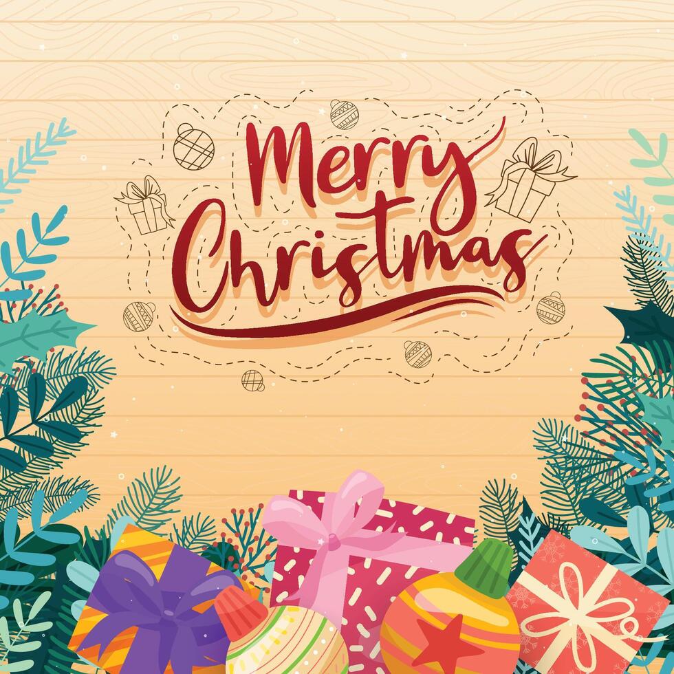 Christmas vector icons New Year decoration illustration of Xmas Christians