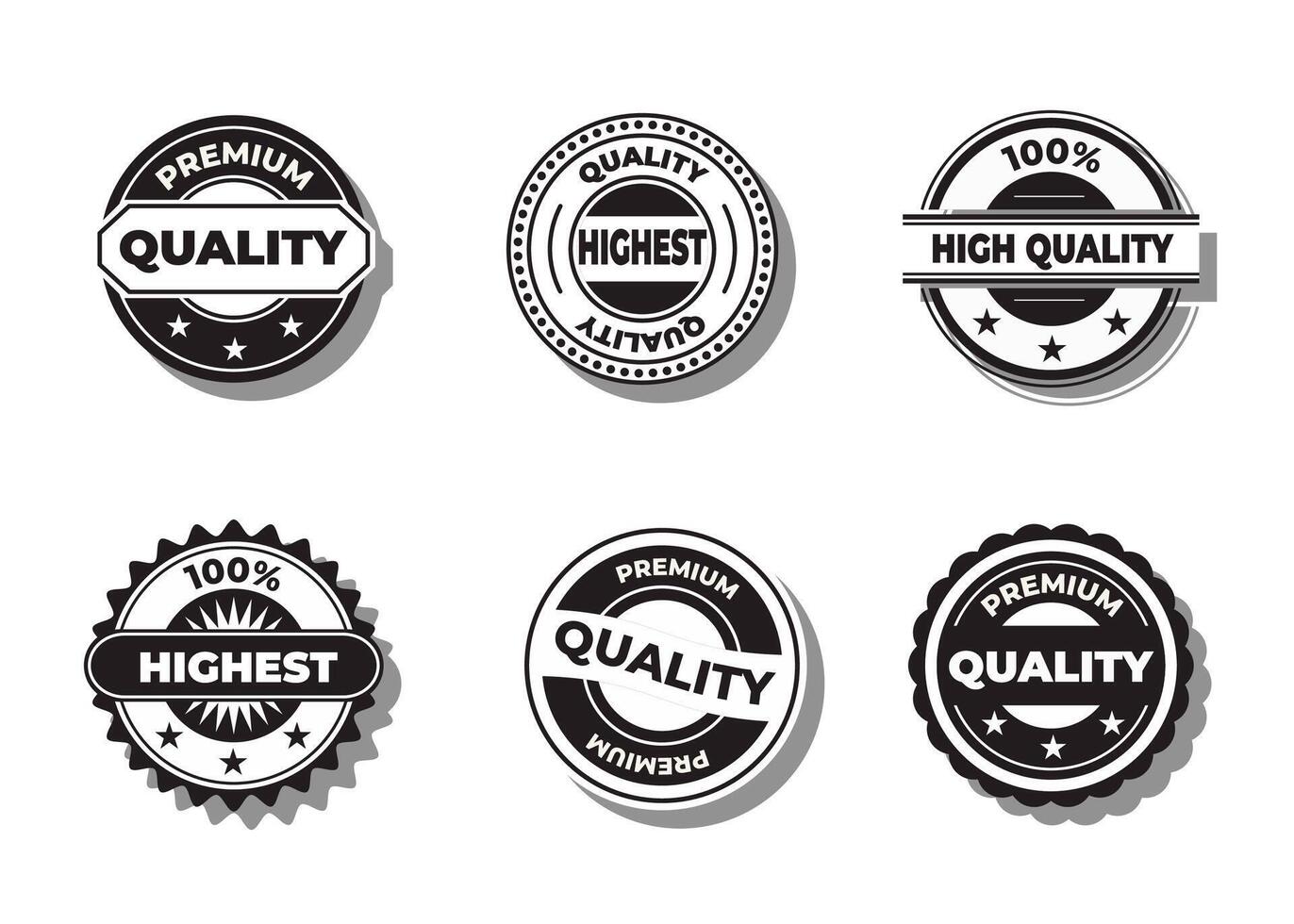 Set of badge or logo banner design element collection vector