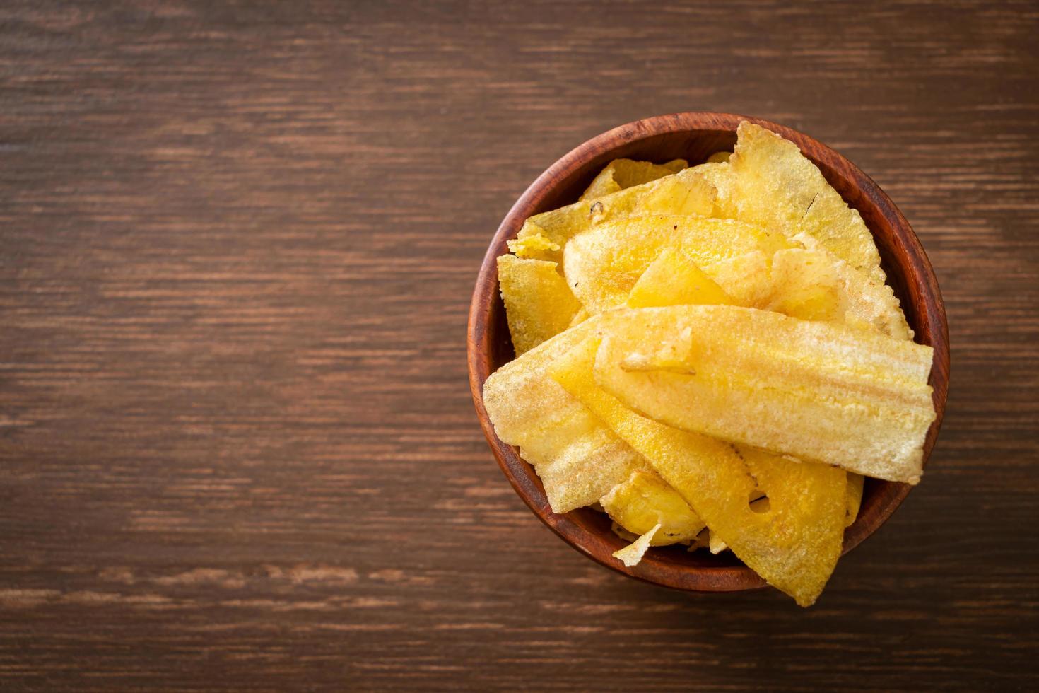 Banana Chips - fried or baked sliced banana photo