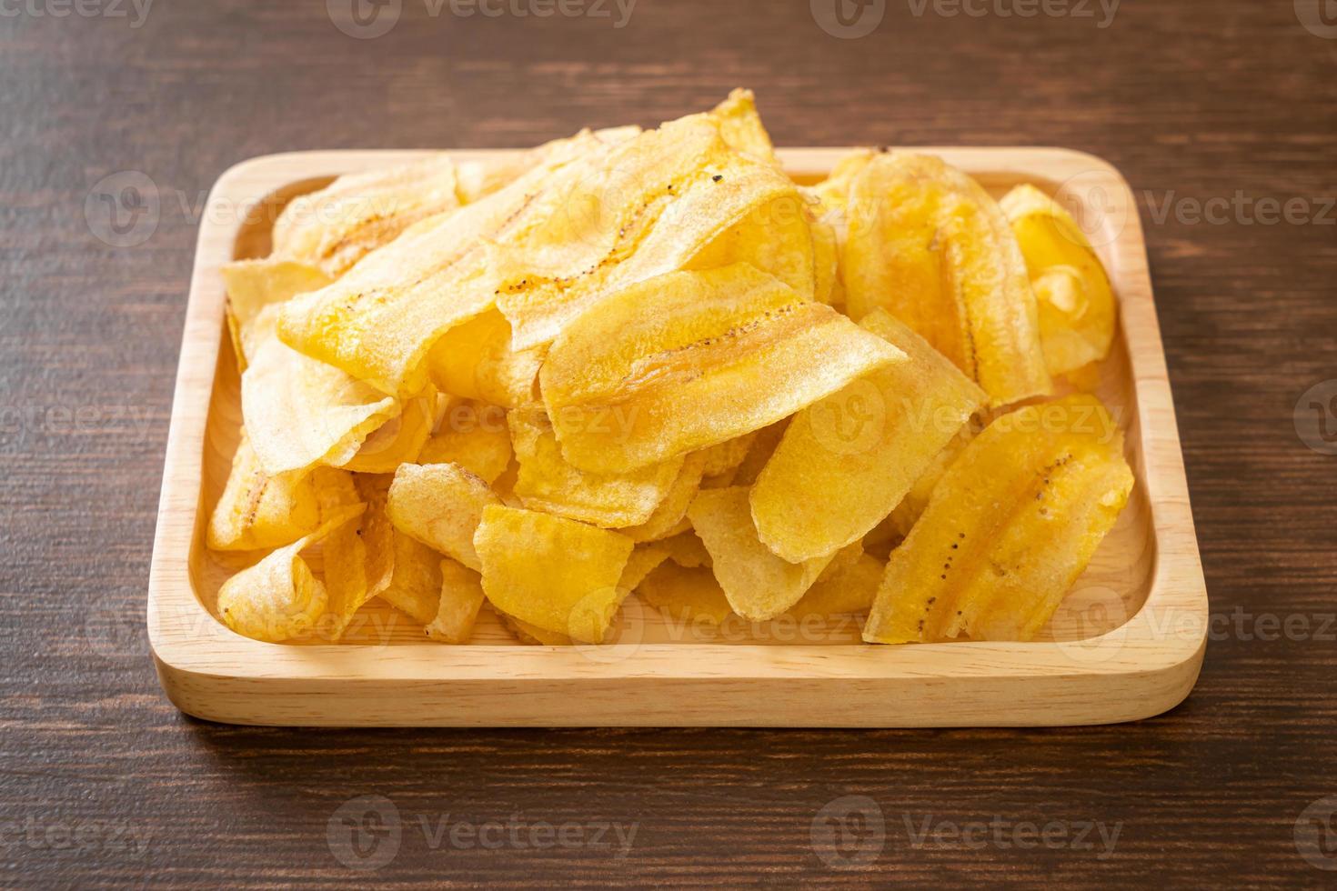 Banana Chips - fried or baked sliced banana photo