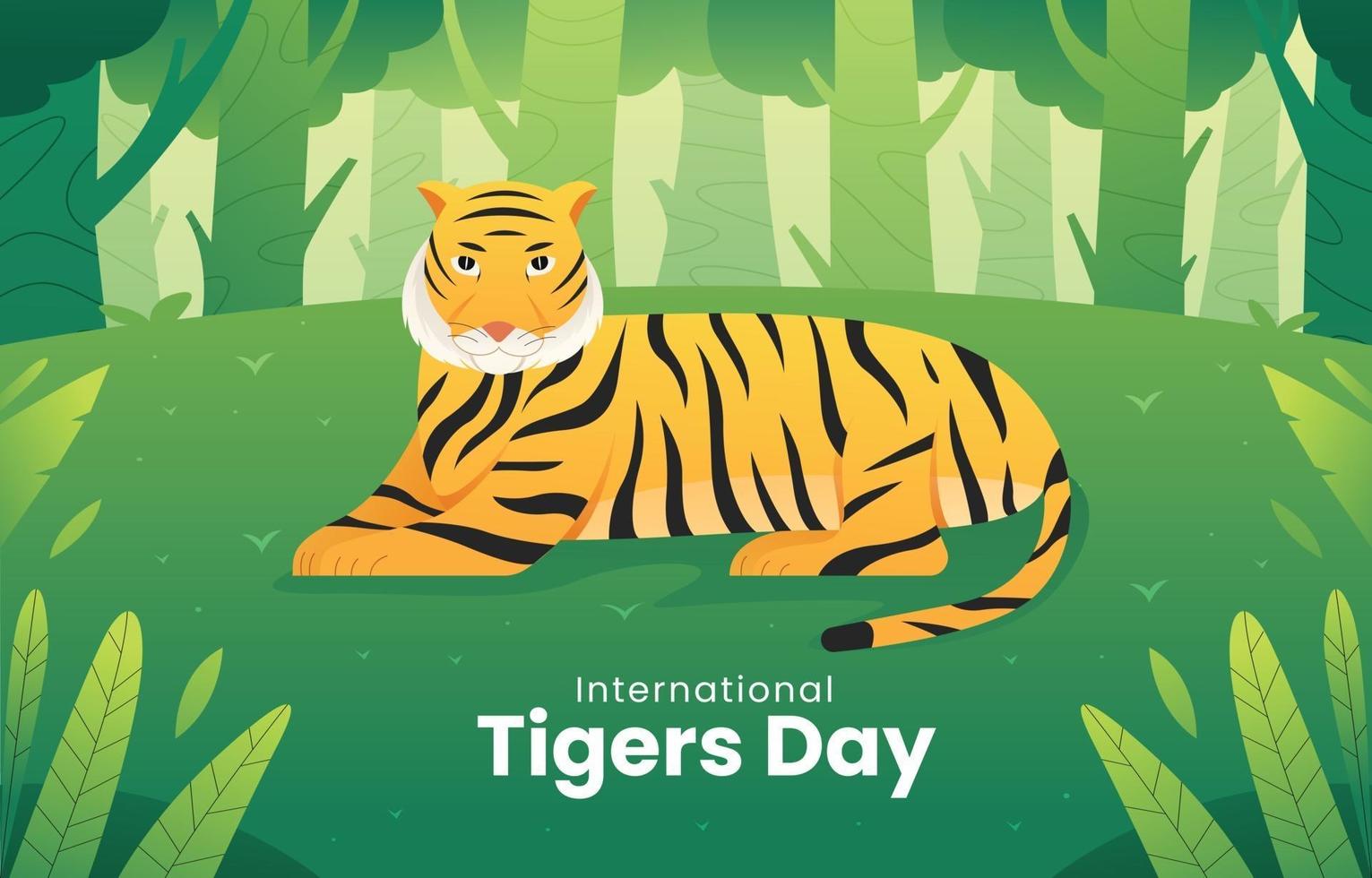 Tiger Day Activism vector