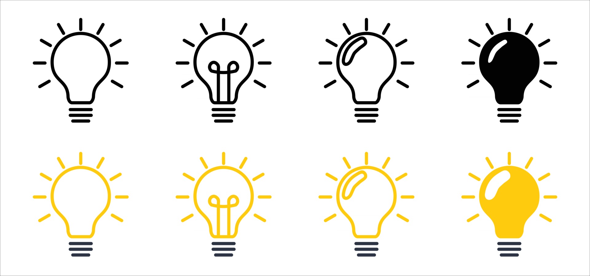 Light Bulb Vector Icons, and Free Download